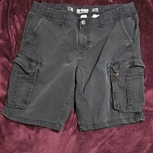 Men's Black Cargo Shorts